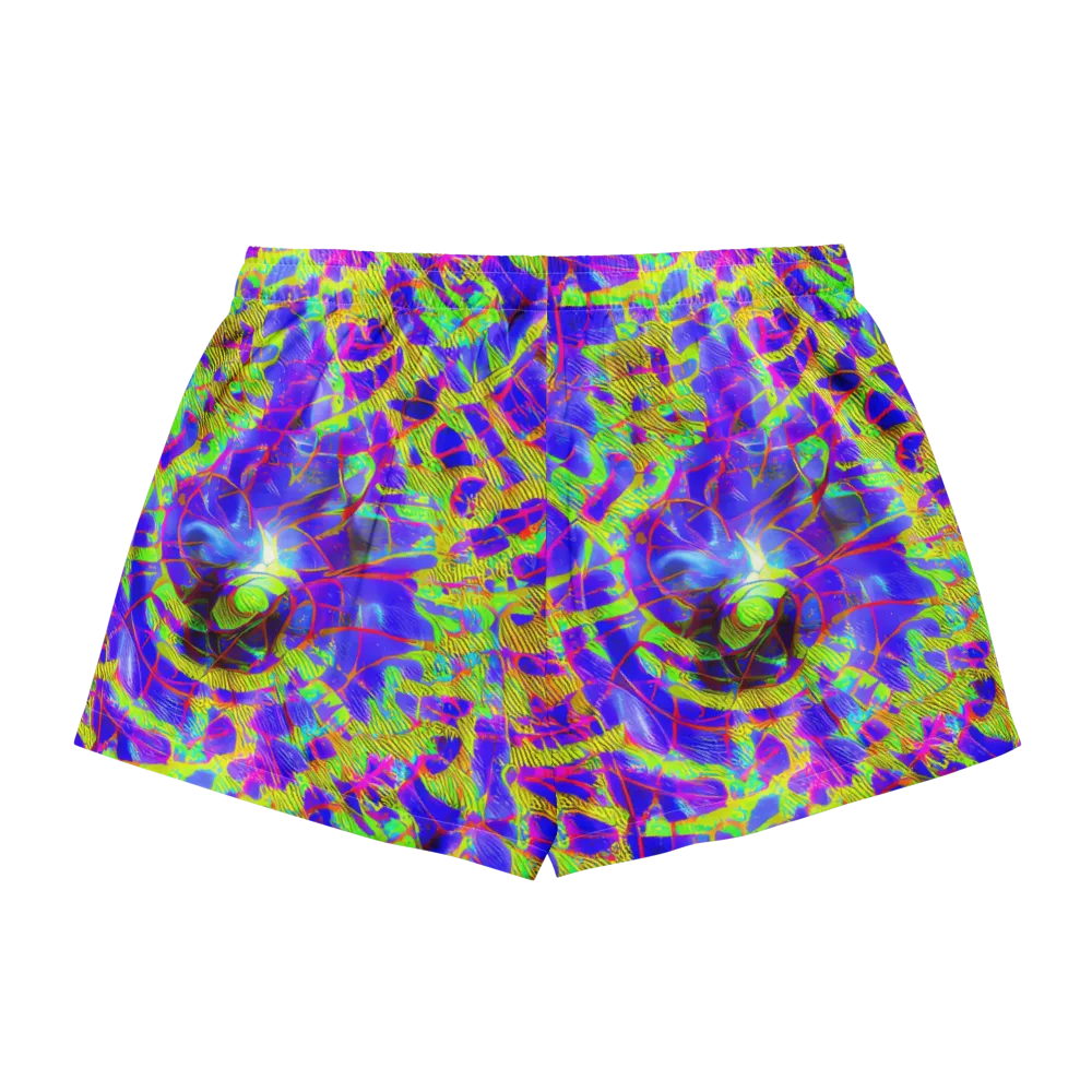 Victoire Vortex on Women's Pajama Shorts — Back