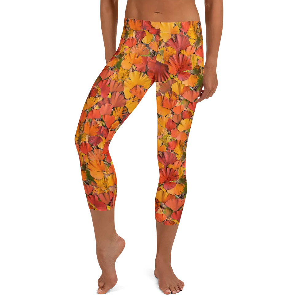 Autumn Ember on Capri Leggings — Front