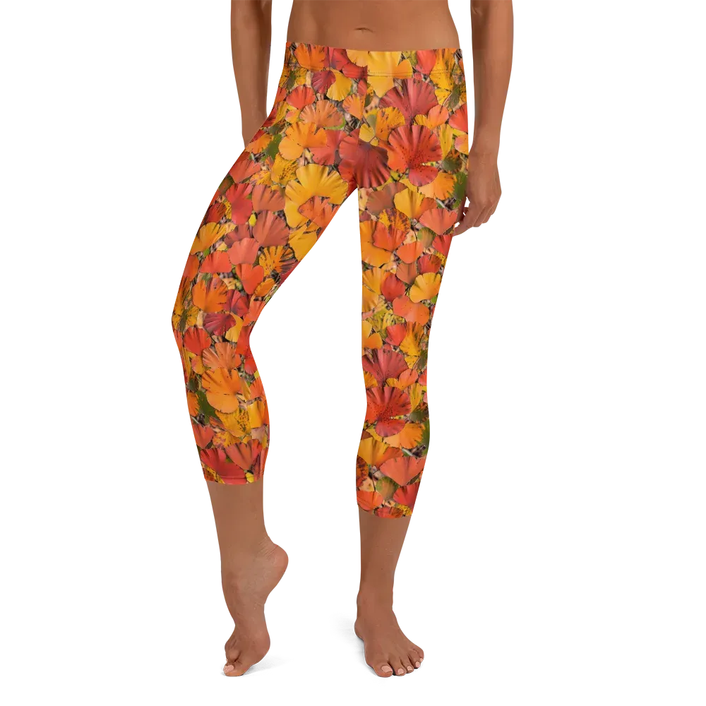 Autumn Ember on Capri Leggings — Front