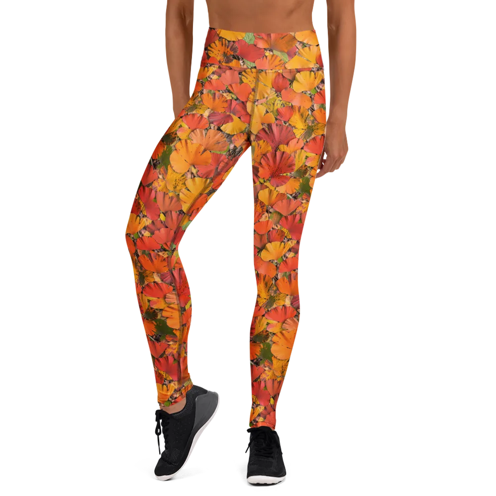 Autumn Ember on Yoga Leggings — Front