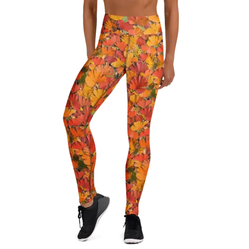 Autumn Ember on a Yoga Leggings