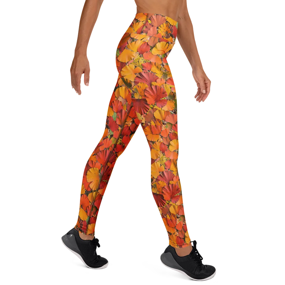 Autumn Ember on Yoga Leggings — Right