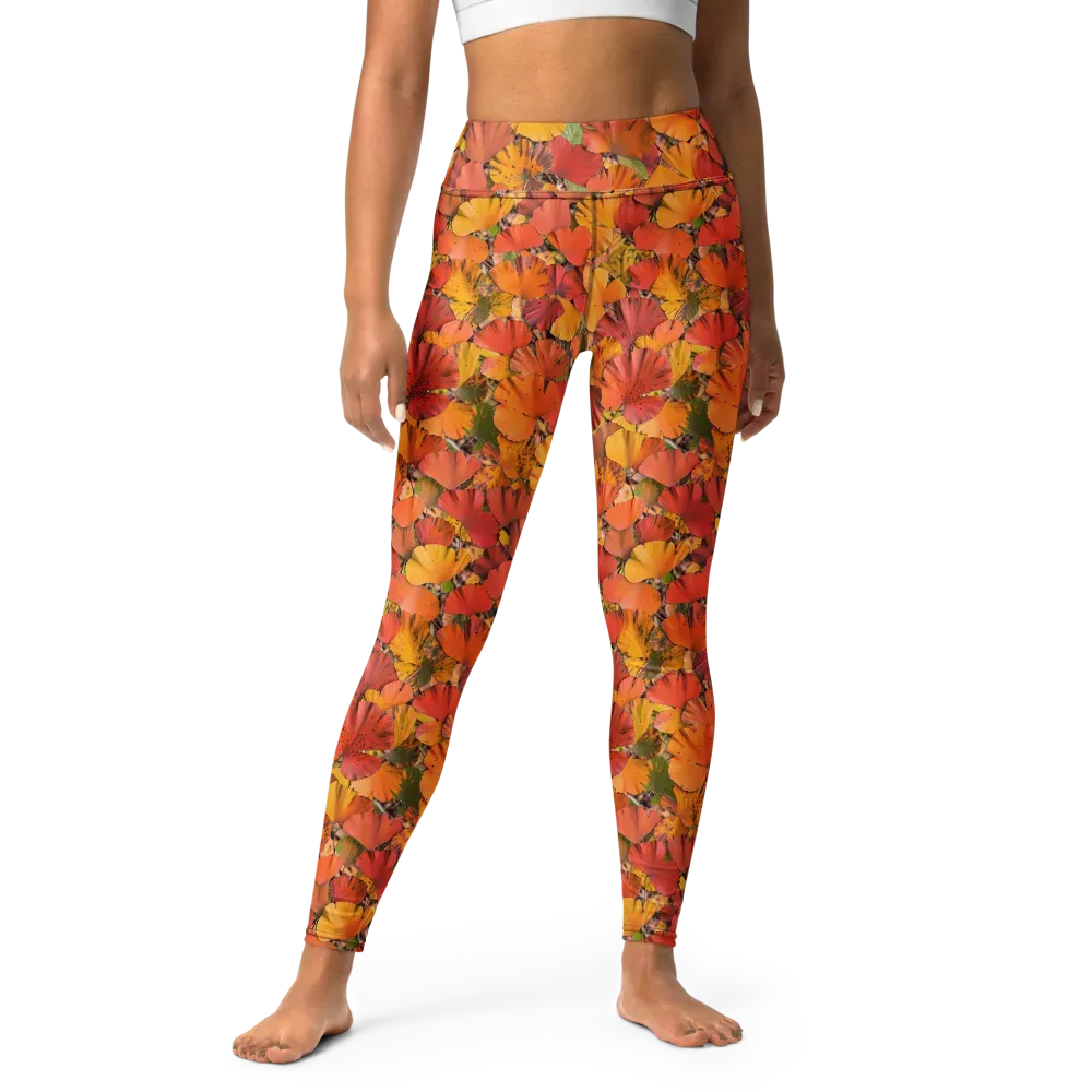 Autumn Ember on Yoga Leggings — Front