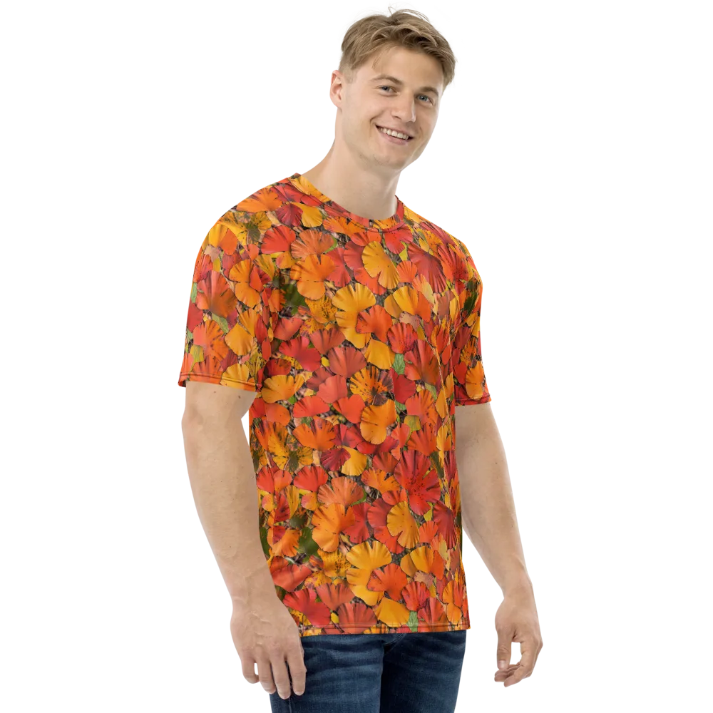 Autumn Ember on Men's Crew Neck T-Shirt — Right