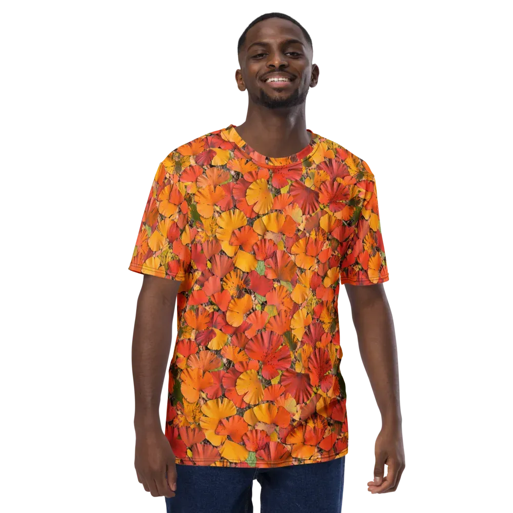Autumn Ember on Men's Crew Neck T-Shirt — Front