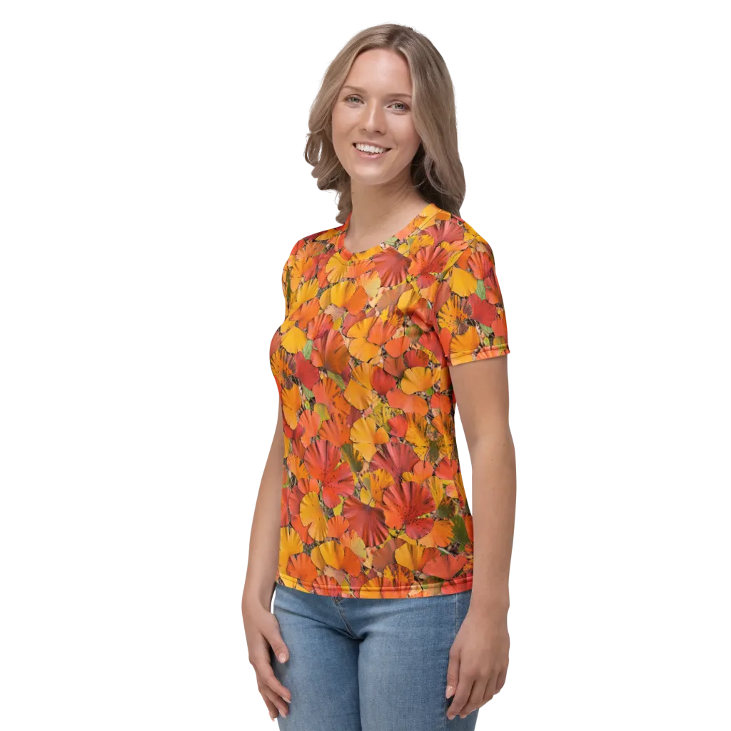 Autumn Ember on Women's Crew Neck T-Shirt — Left