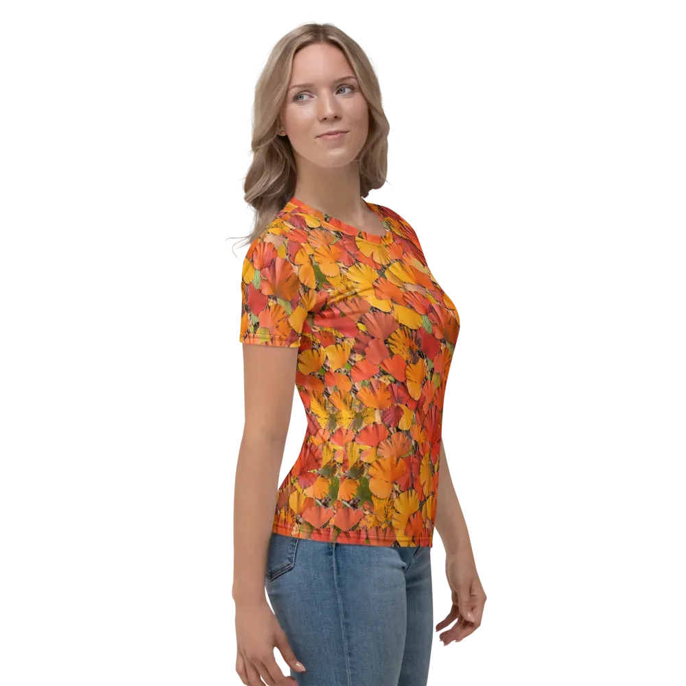 Autumn Ember on Women's Crew Neck T-Shirt — Right