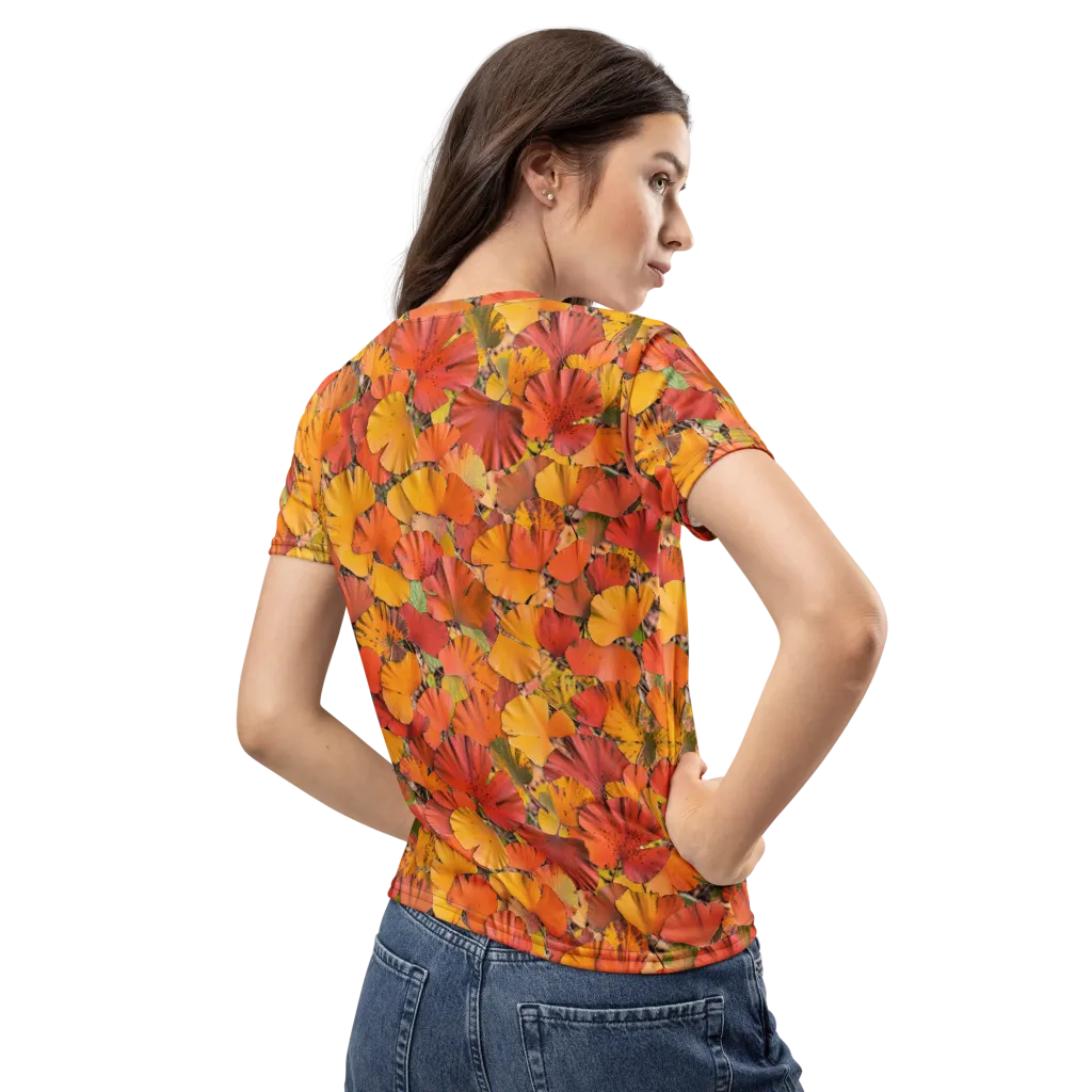 Autumn Ember on Women's Crew Neck T-Shirt — Back