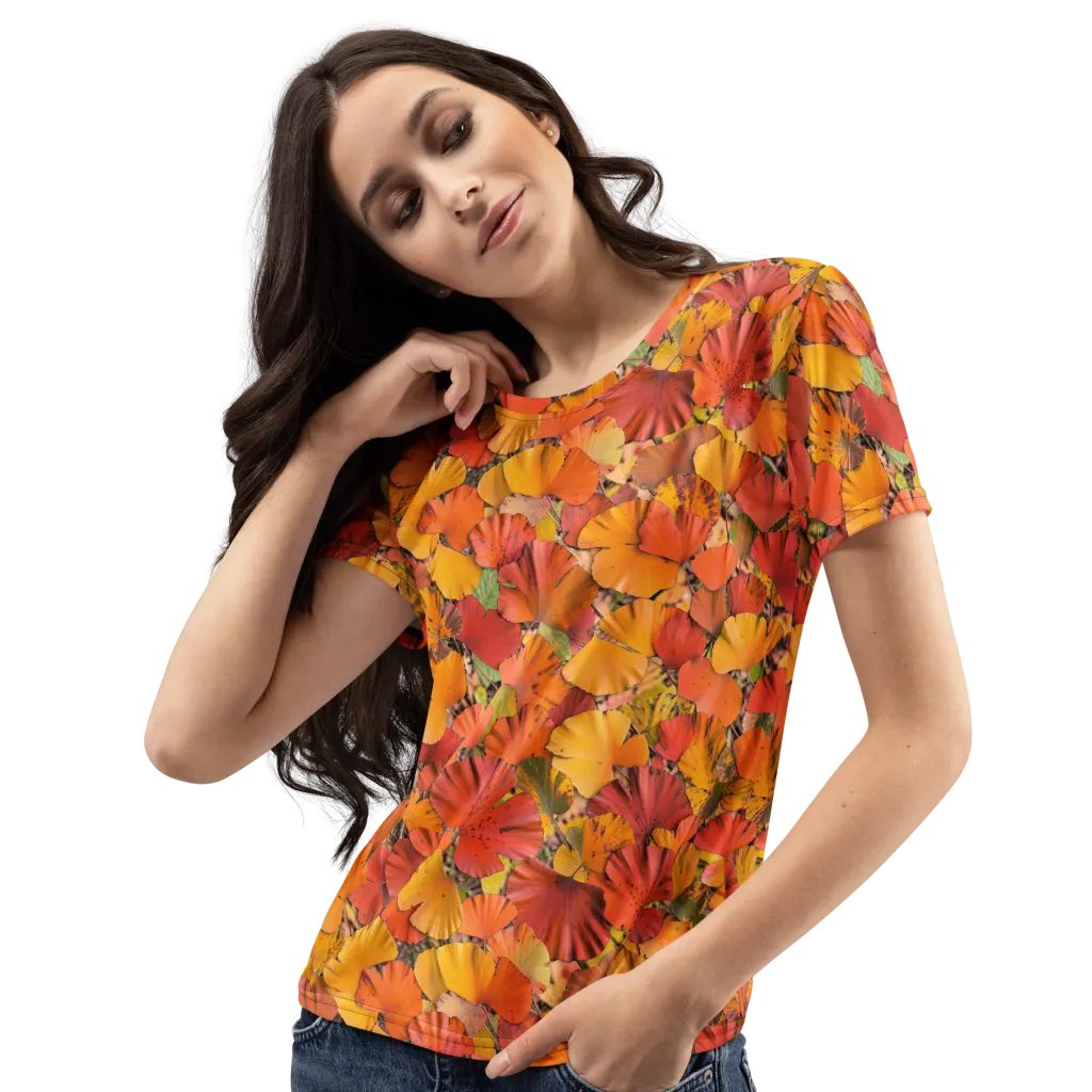 Autumn Ember on Women's Crew Neck T-Shirt — Left Front