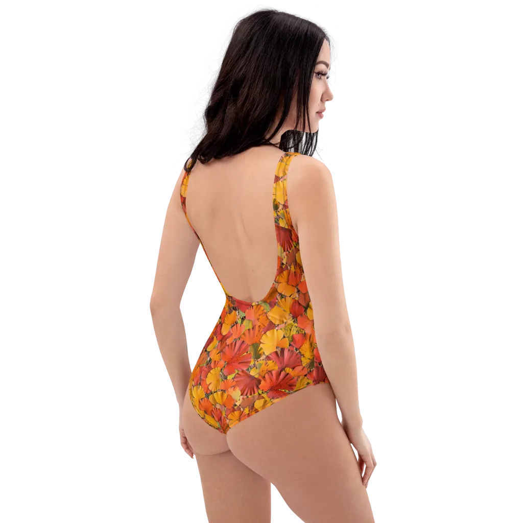 Autumn Ember on One-Piece Swimsuit — Right Back