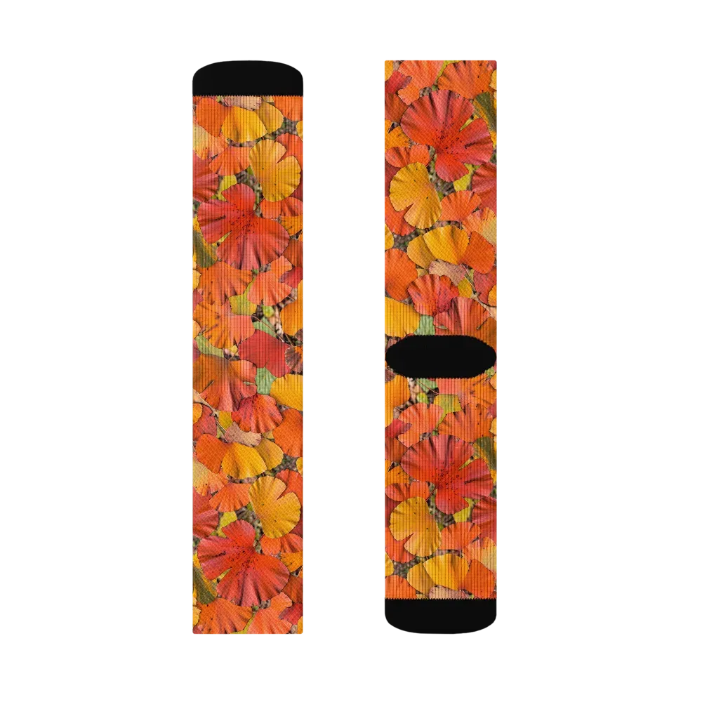 Autumn Ember on Socks — Right Sock