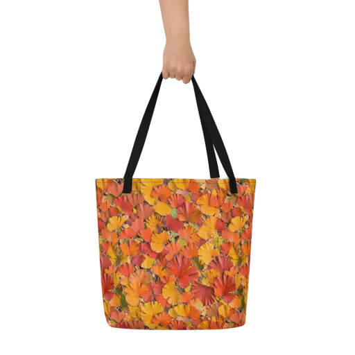 Autumn Ember on a Large Tote Bag W/ Pocket