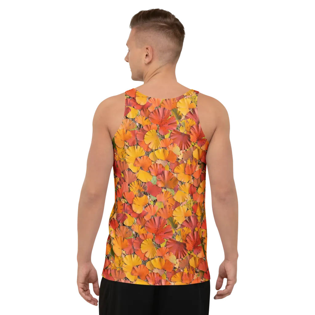 Autumn Ember on Men's Tank Top — Back