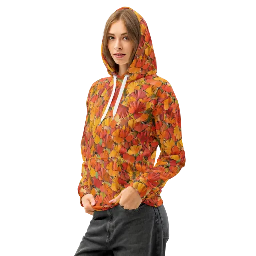 Autumn Ember on a Cotton Hoodie