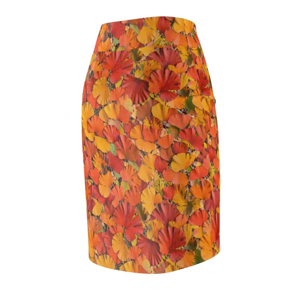 Autumn Ember on Pencil Skirt — Back Side