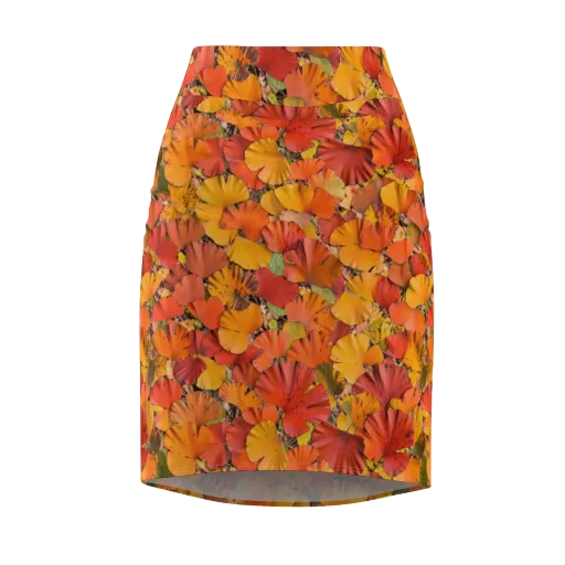 Autumn Ember on a Pencil Skirt