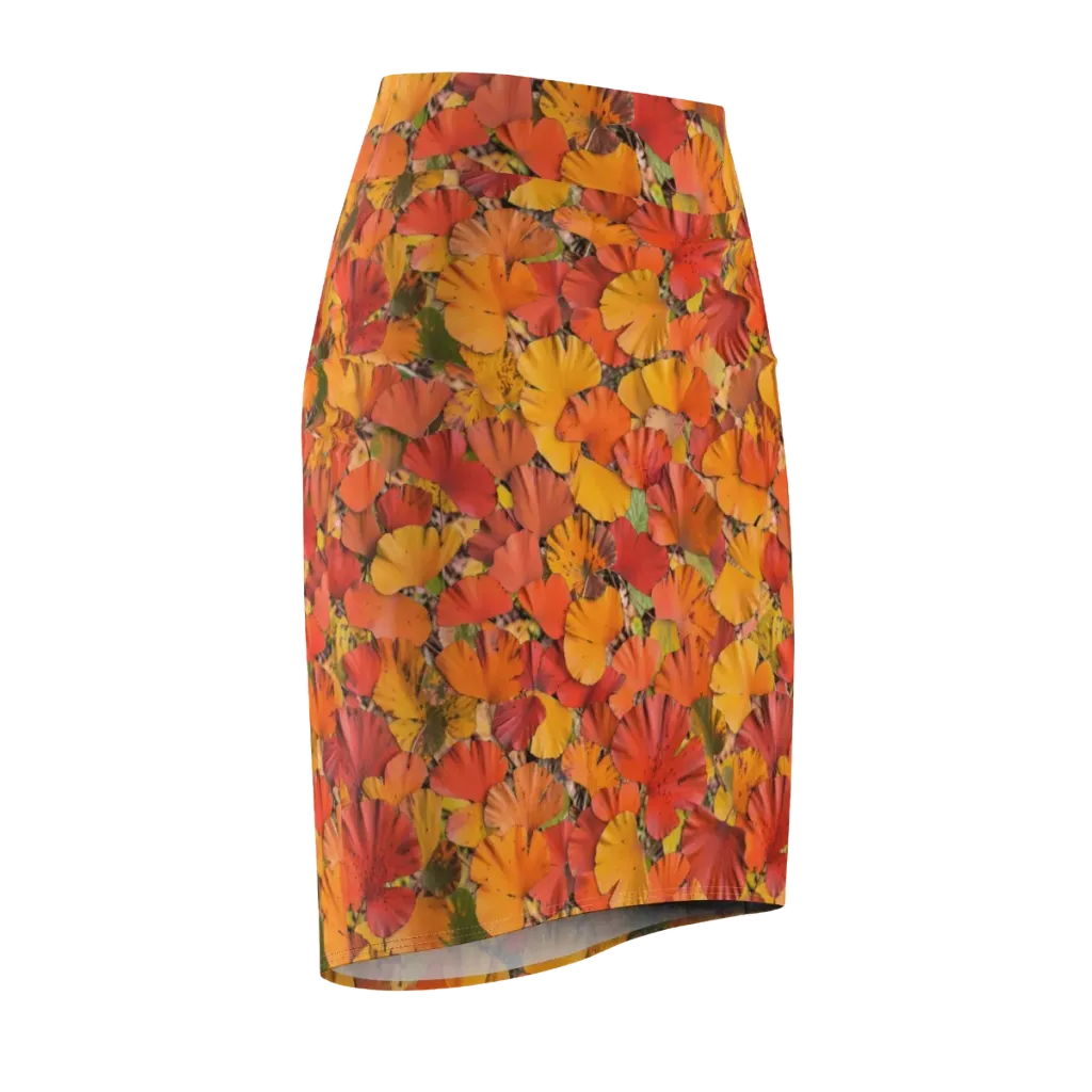 Autumn Ember on Pencil Skirt — Front Side