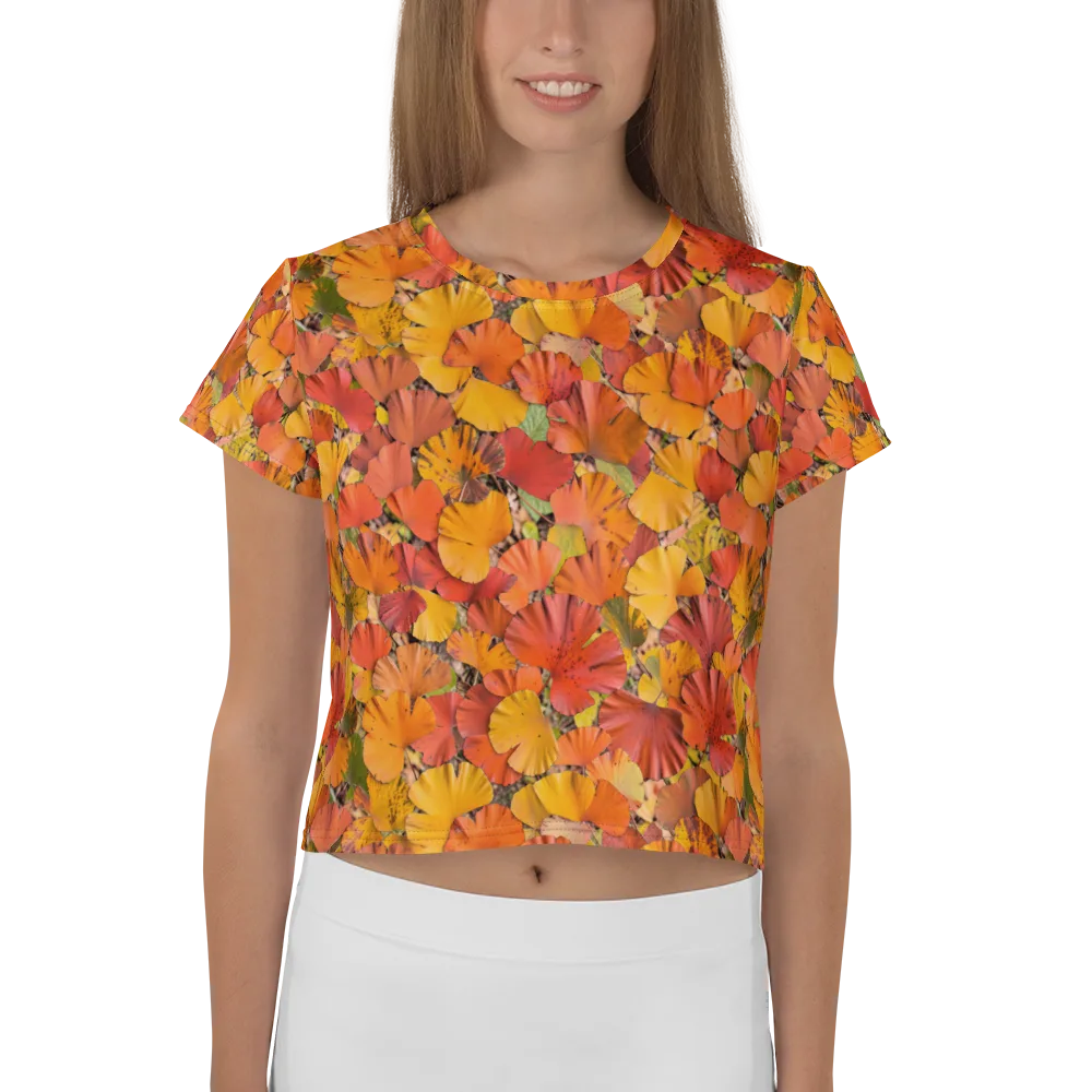 Autumn Ember on Crop Tee — Front