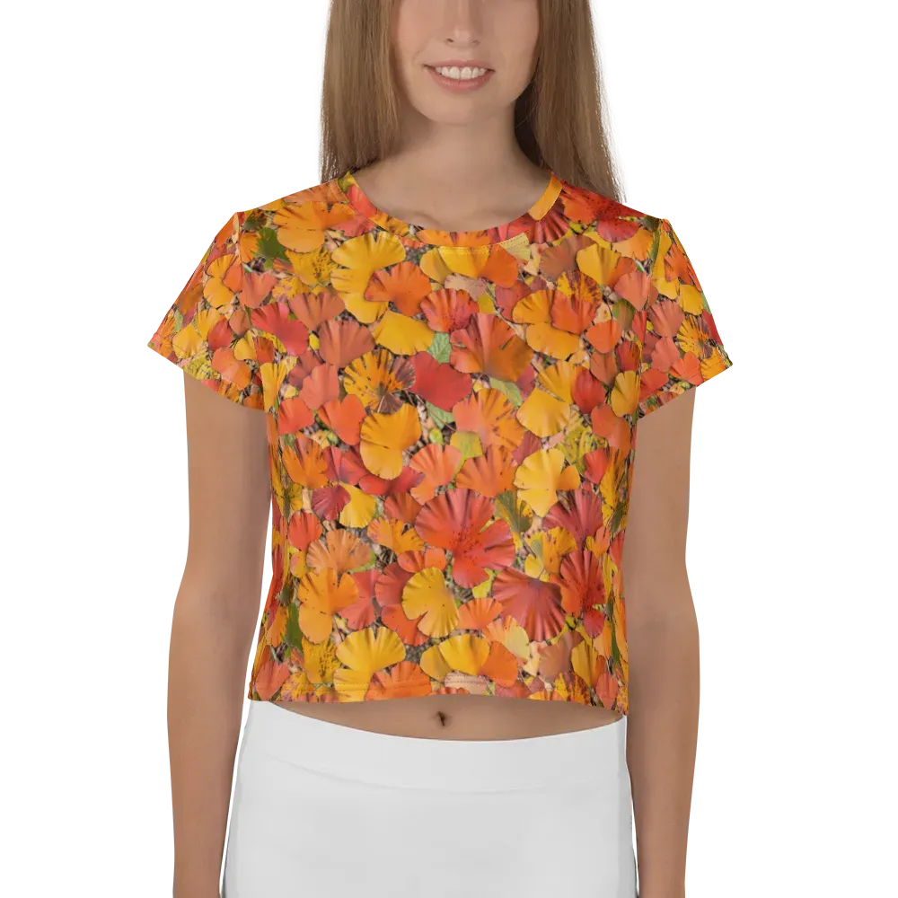 Autumn Ember on Crop Tee — Front