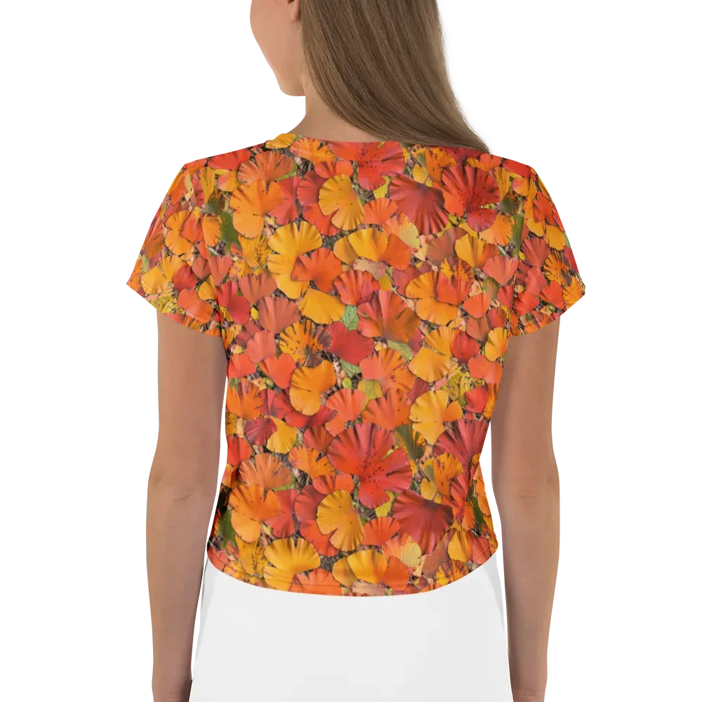 Autumn Ember on Crop Tee — Back