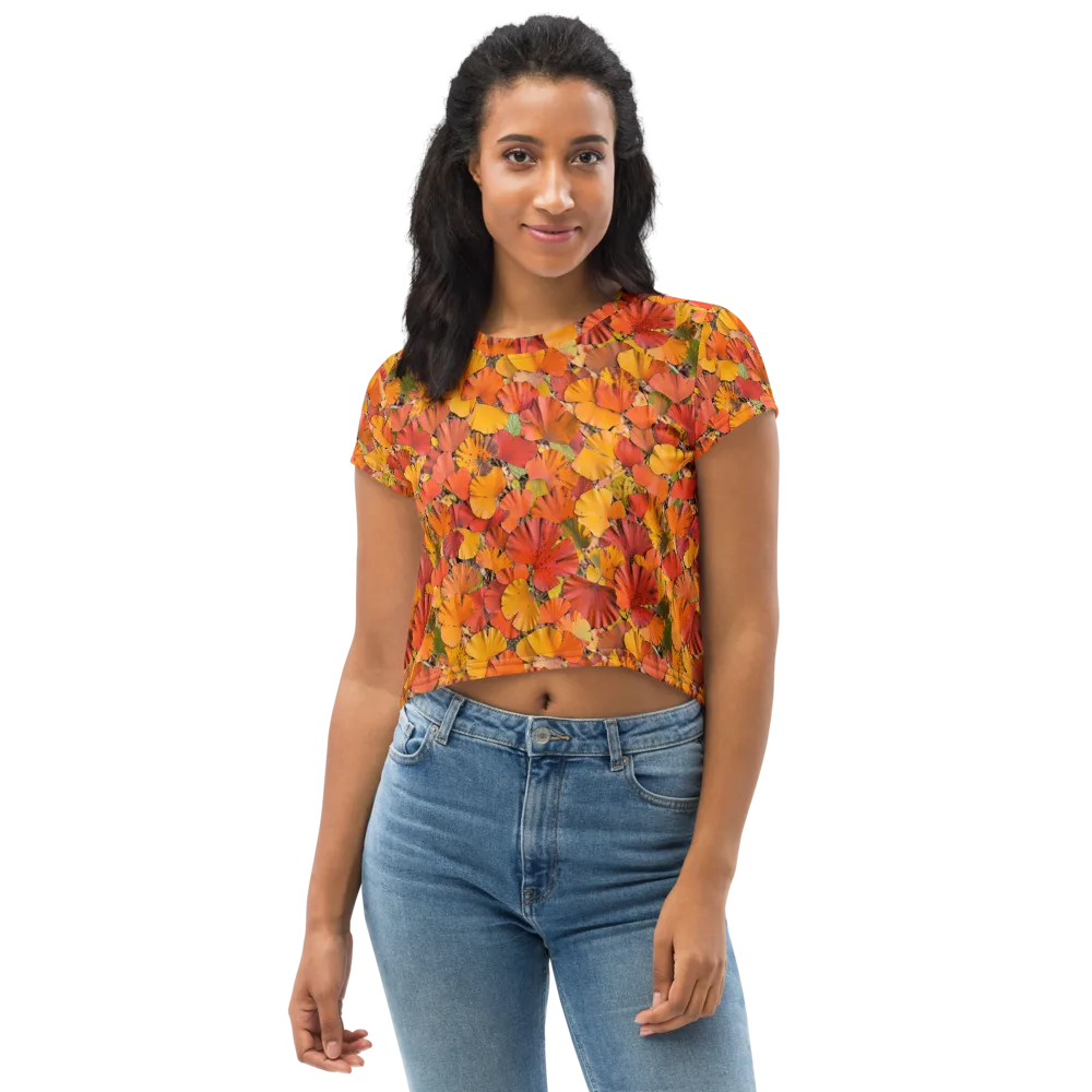 Autumn Ember on Crop Tee — Front