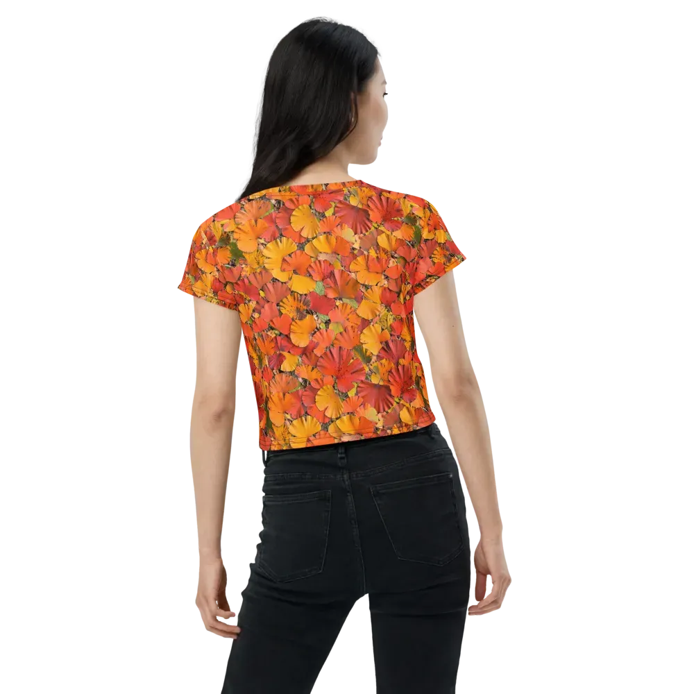 Autumn Ember on Crop Tee — Back