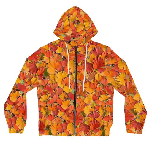 Autumn Ember on a Women's Full-Zip Hoodie