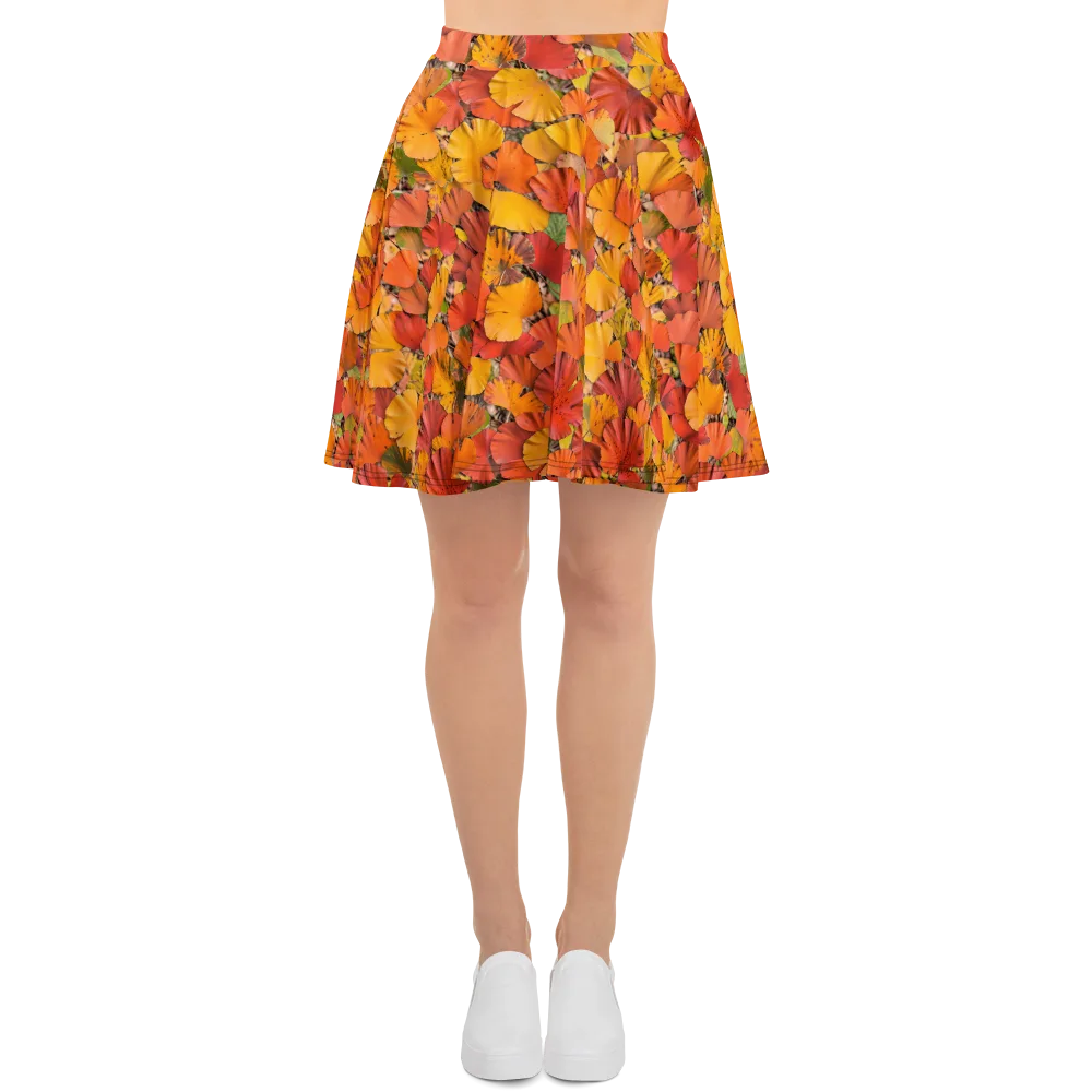 Autumn Ember on Skater Skirt — Front