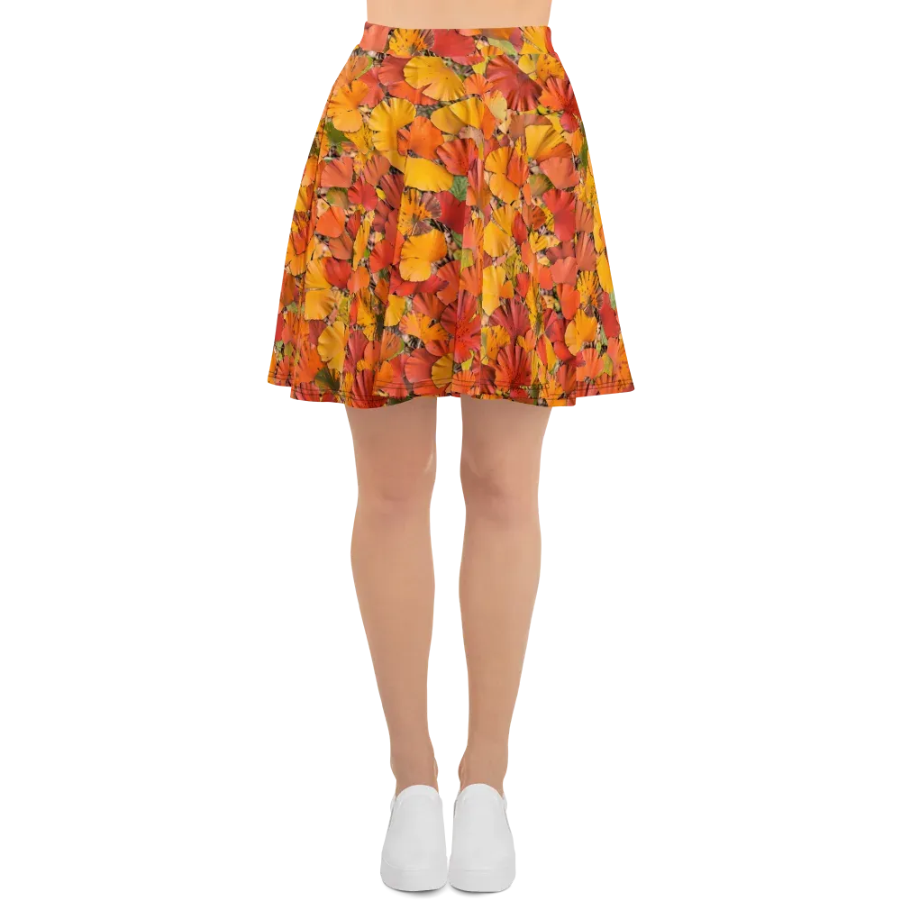 Autumn Ember on Skater Skirt — Front