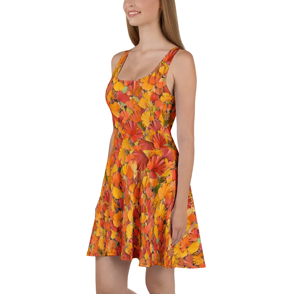 Autumn Ember on Skater Dress — Left