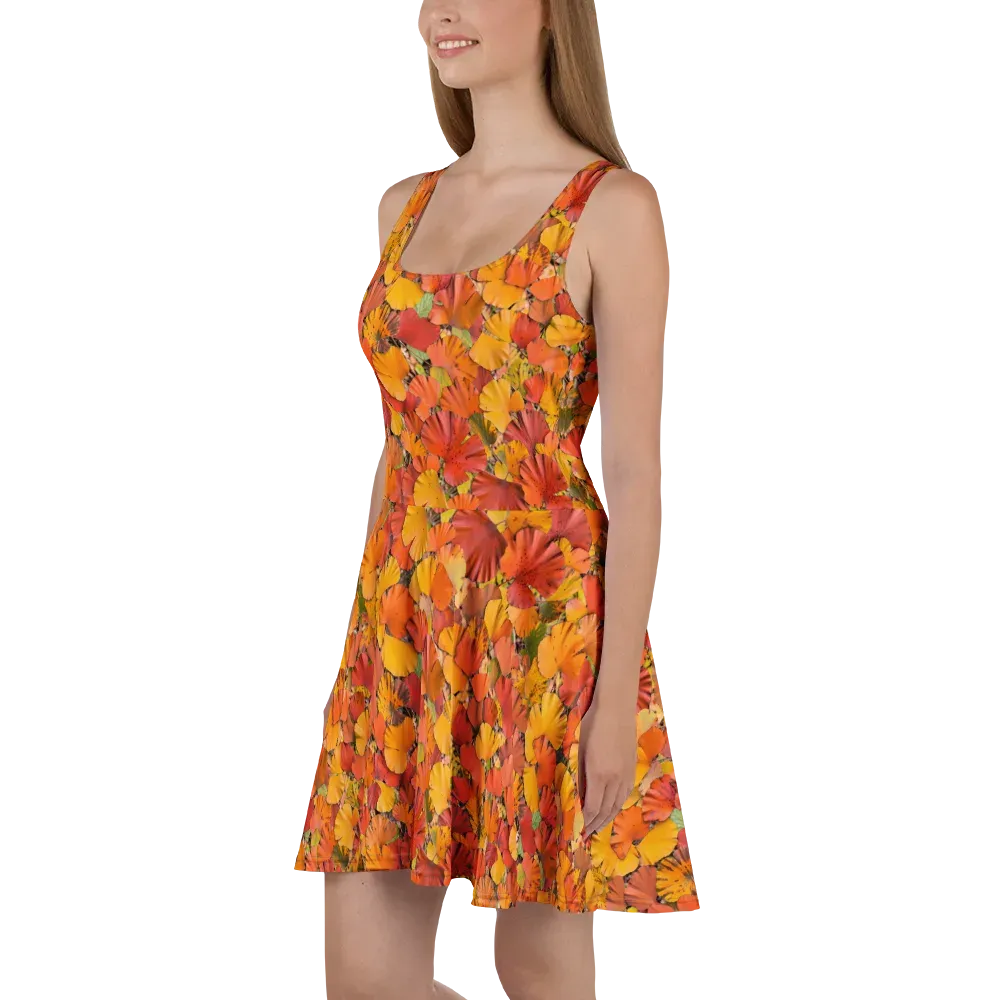 Autumn Ember on Skater Dress — Left