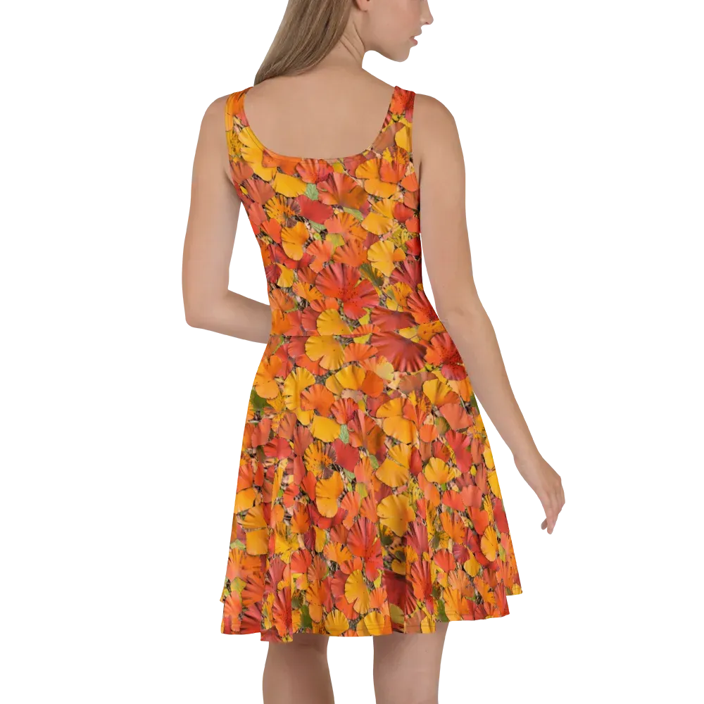 Autumn Ember on Skater Dress — Back