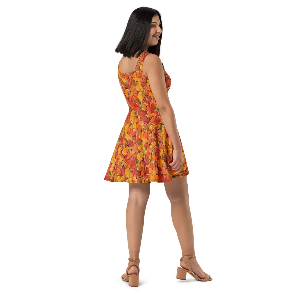 Autumn Ember on Skater Dress — Right