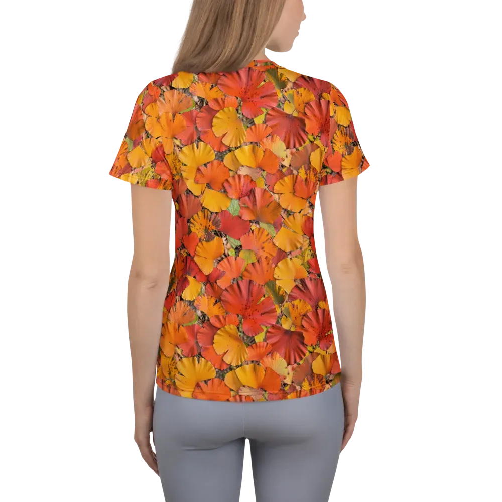 Autumn Ember on Women's Athletic T-Shirt — Back