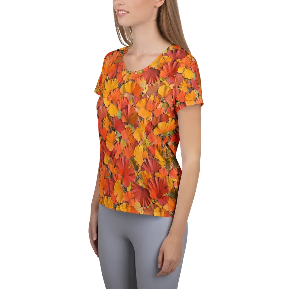 Autumn Ember on Women's Athletic T-Shirt — Left