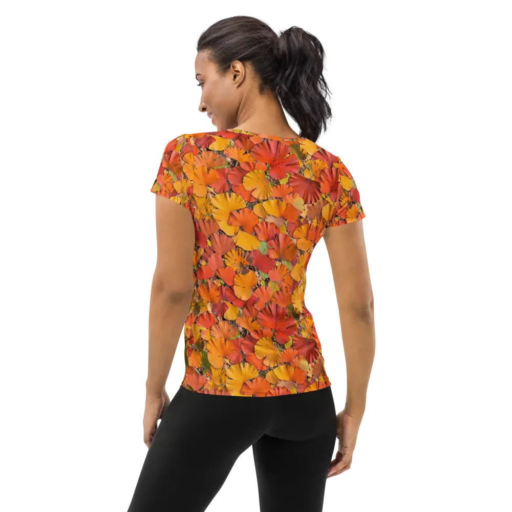 Autumn Ember on Women's Athletic T-Shirt — Back