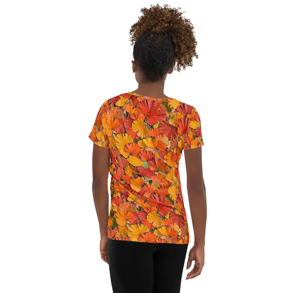 Autumn Ember on Women's Athletic T-Shirt — Back