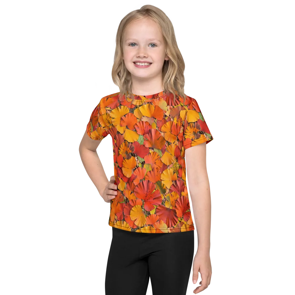Autumn Ember on Kids Crew Neck T-Shirt — Front