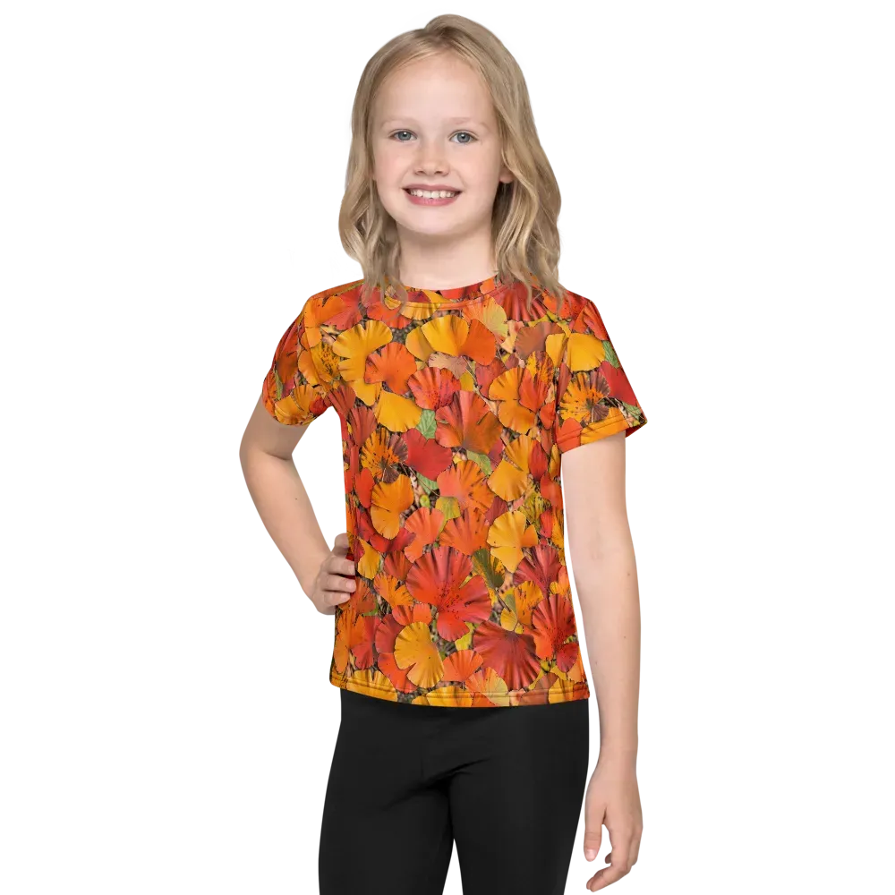 Autumn Ember on Kids Crew Neck T-Shirt — Front