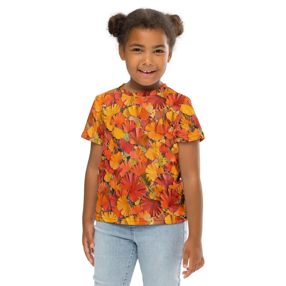 Autumn Ember on Kids Crew Neck T-Shirt — Front
