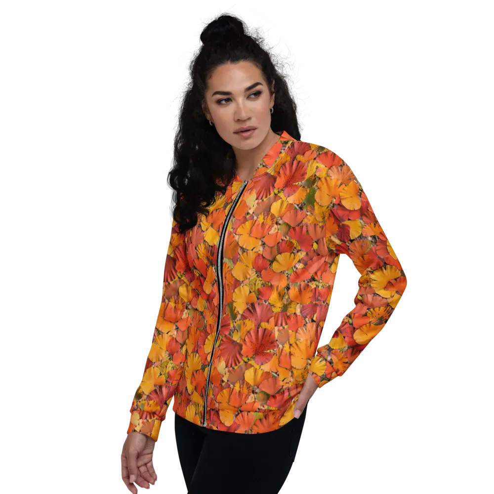 Autumn Ember on Bomber Jacket — Left