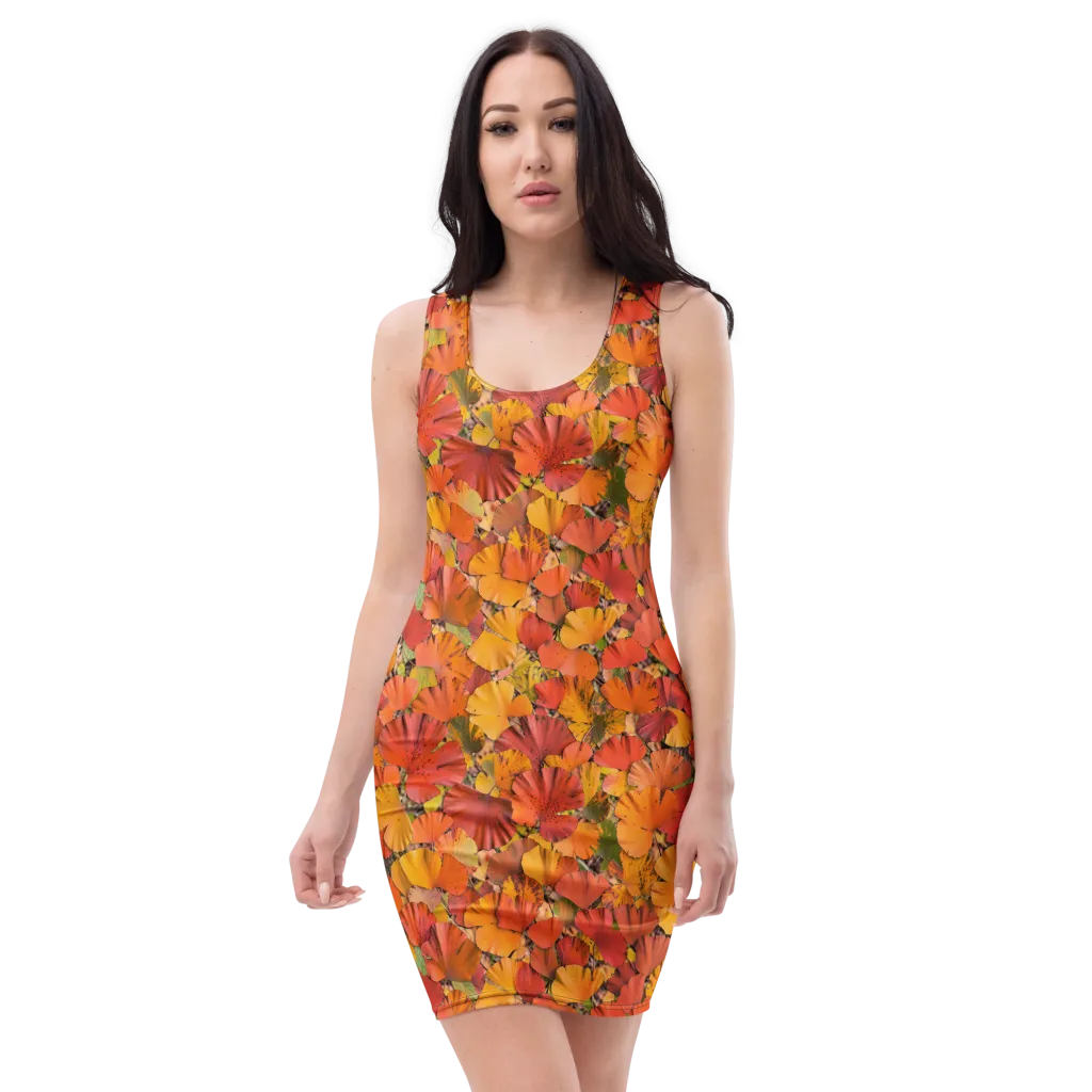 Autumn Ember on Bodycon Dress — Front