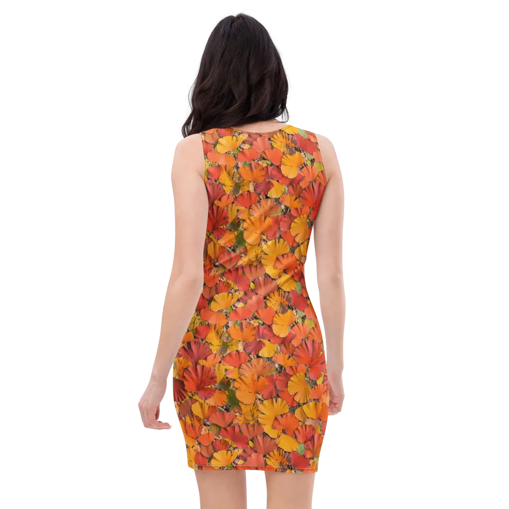 Autumn Ember on Bodycon Dress — Back