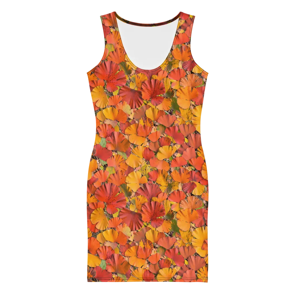 Autumn Ember on Bodycon Dress — Front