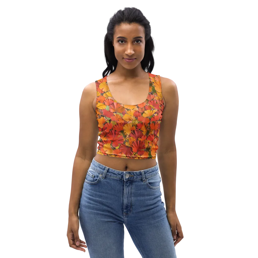 Autumn Ember on Crop Top — Front
