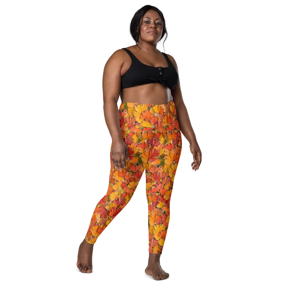 Autumn Ember on Leggings with Pockets — Front