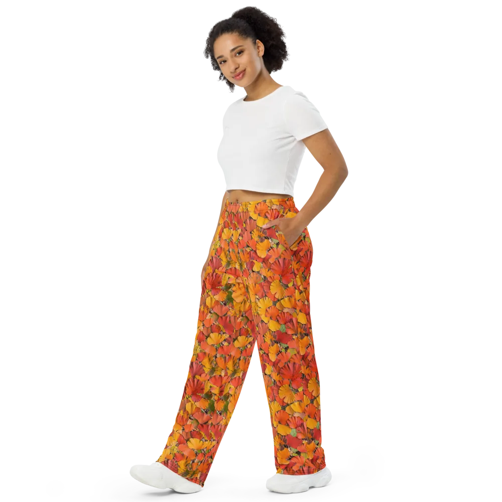 Autumn Ember on Wide-Leg Pants — Left Front