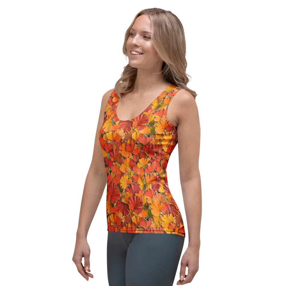 Autumn Ember on Women's Tank Top — Left Front