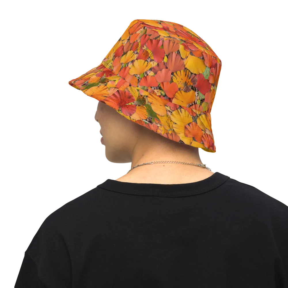 Autumn Ember on Reversible Bucket Hat — Back Inside