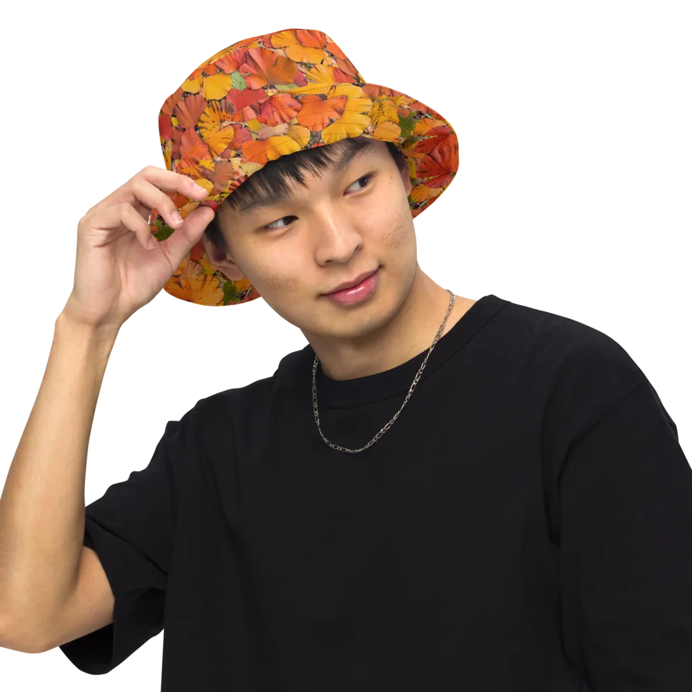 Autumn Ember on Reversible Bucket Hat — Front Inside
